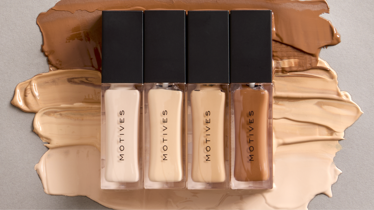concealer lined up