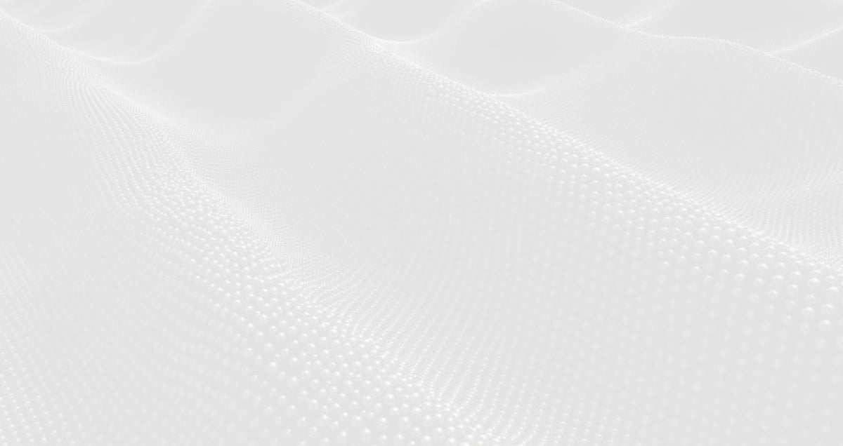 A minimalist white abstract background with soft wavy lines and a dotted texture.