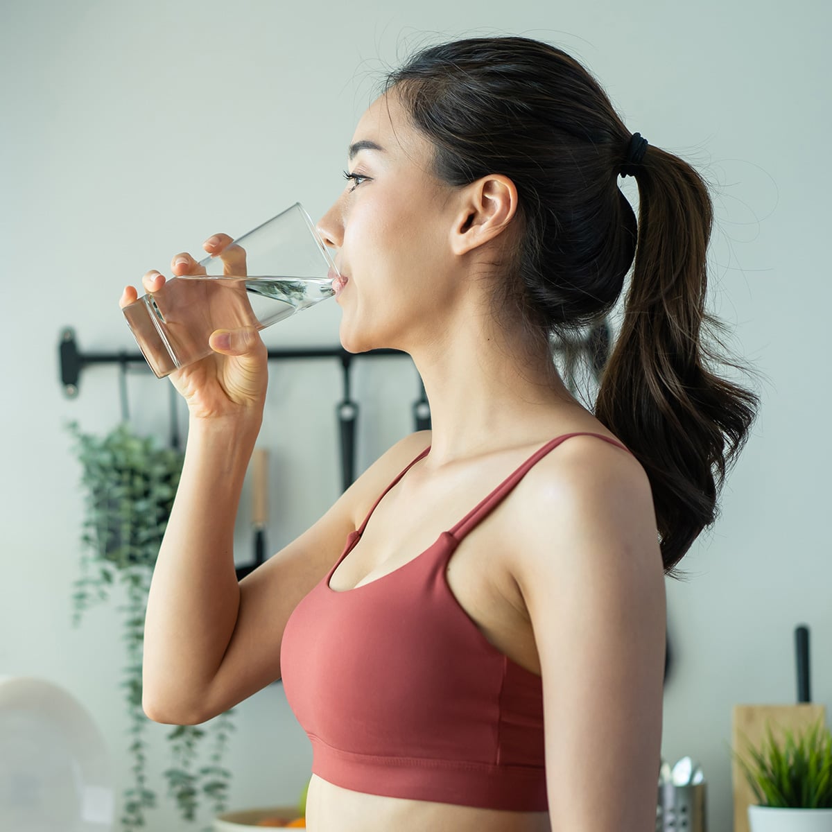 image of person drinking the solution