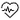 Heartbeat symbol with a heart inside on a white background