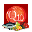 image of a molecule with the words "coenzyme Q10" on it