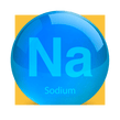 image of a molecule with the letters Na on it