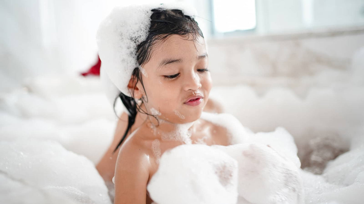 image of a baby in a tub