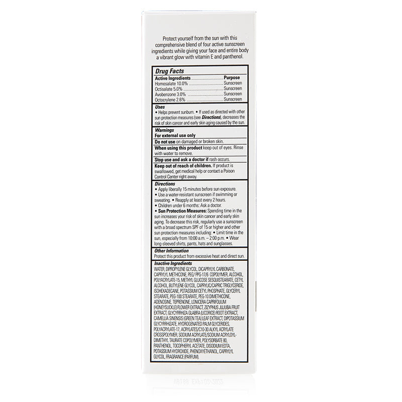 Cellular Laboratories De-Aging Sunscreen Broad Spectrum SPF 50+ Box Label. See Product Label Details section further below.