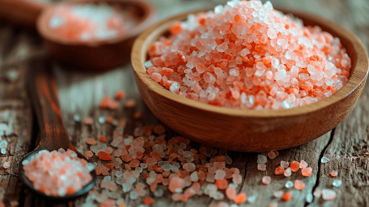 image of bowl with dark pink Hymalayan salt