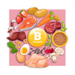 image of foods containing vitamin B