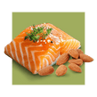 image of salmon with almonds