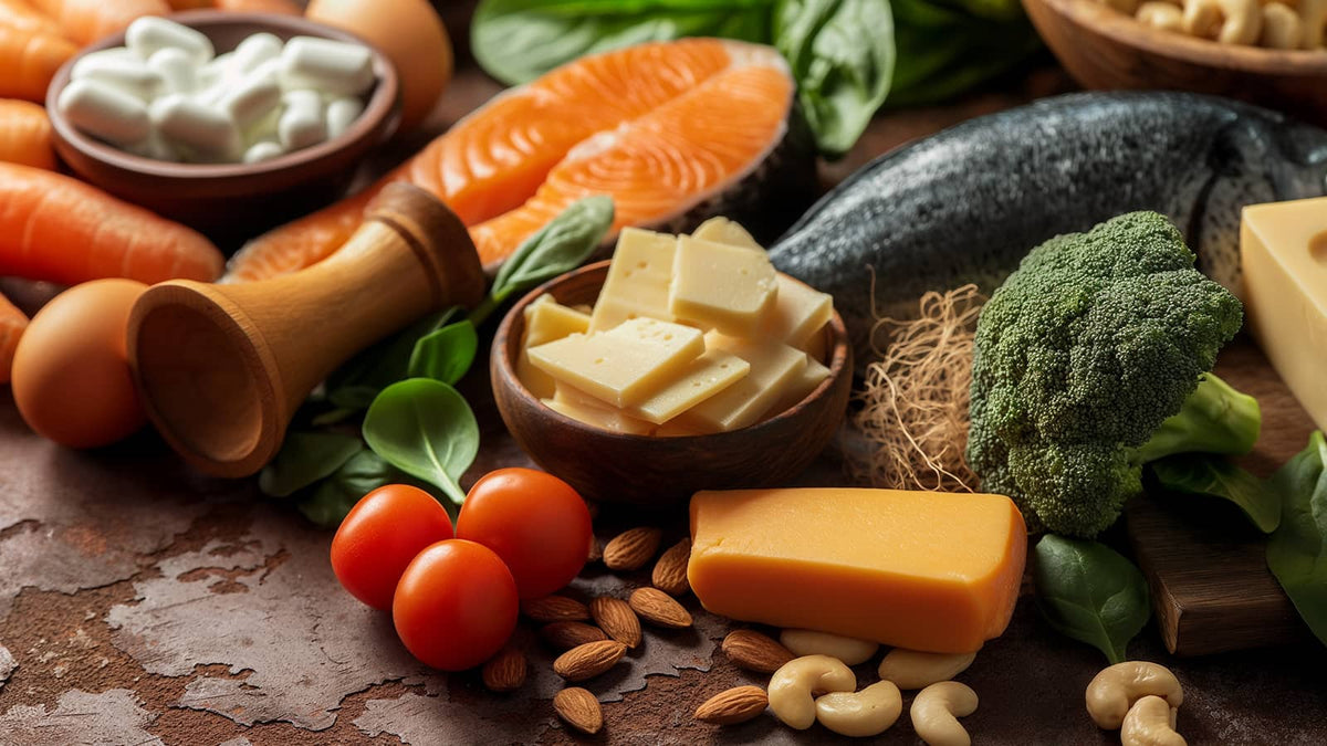 image of different foods containing vitamin B