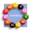 image of molecule droplets with the elements Mg, Ca, and K on it