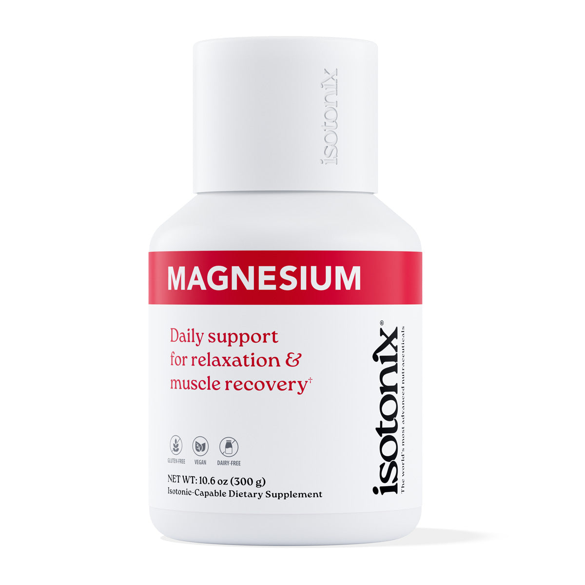 image of one capful of Isotonix Magnesium with the product bottle