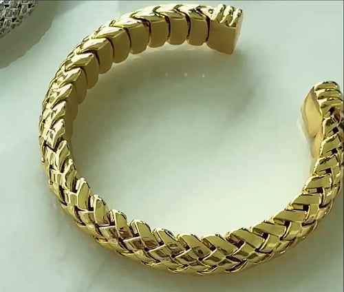 VALERIA Woven Cuff Bracelet