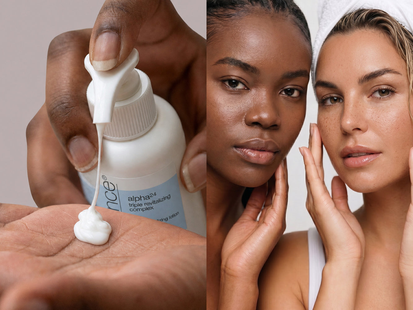 pump lotion on hand