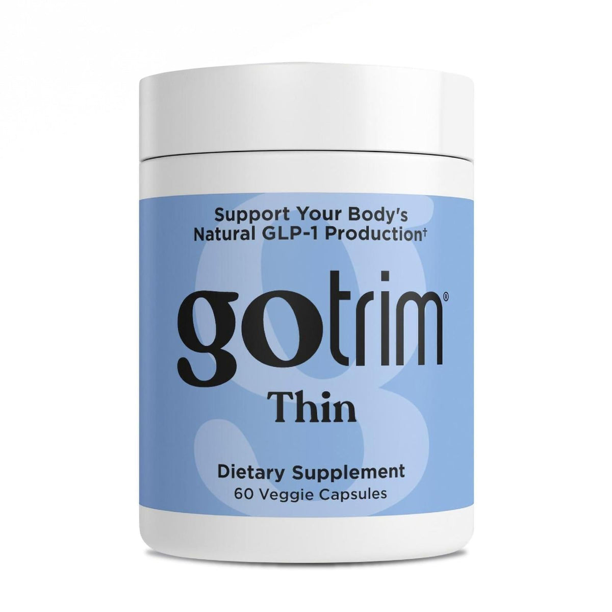 gotrim dietary supplement container on a white background