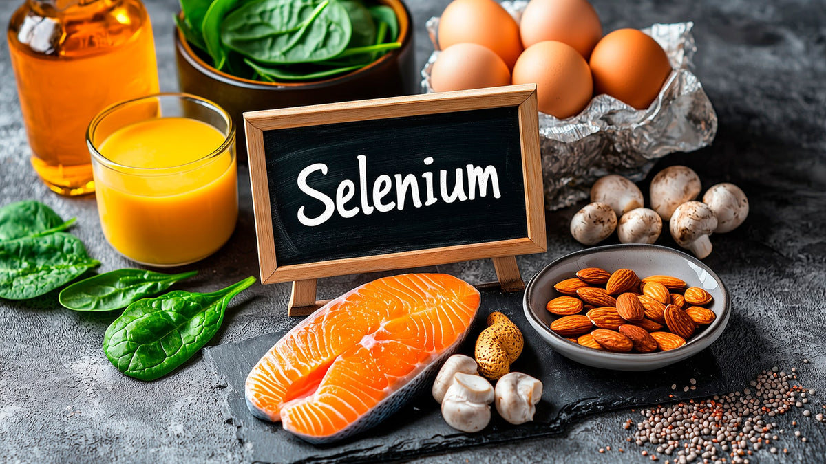 image of foods containing high selenium content