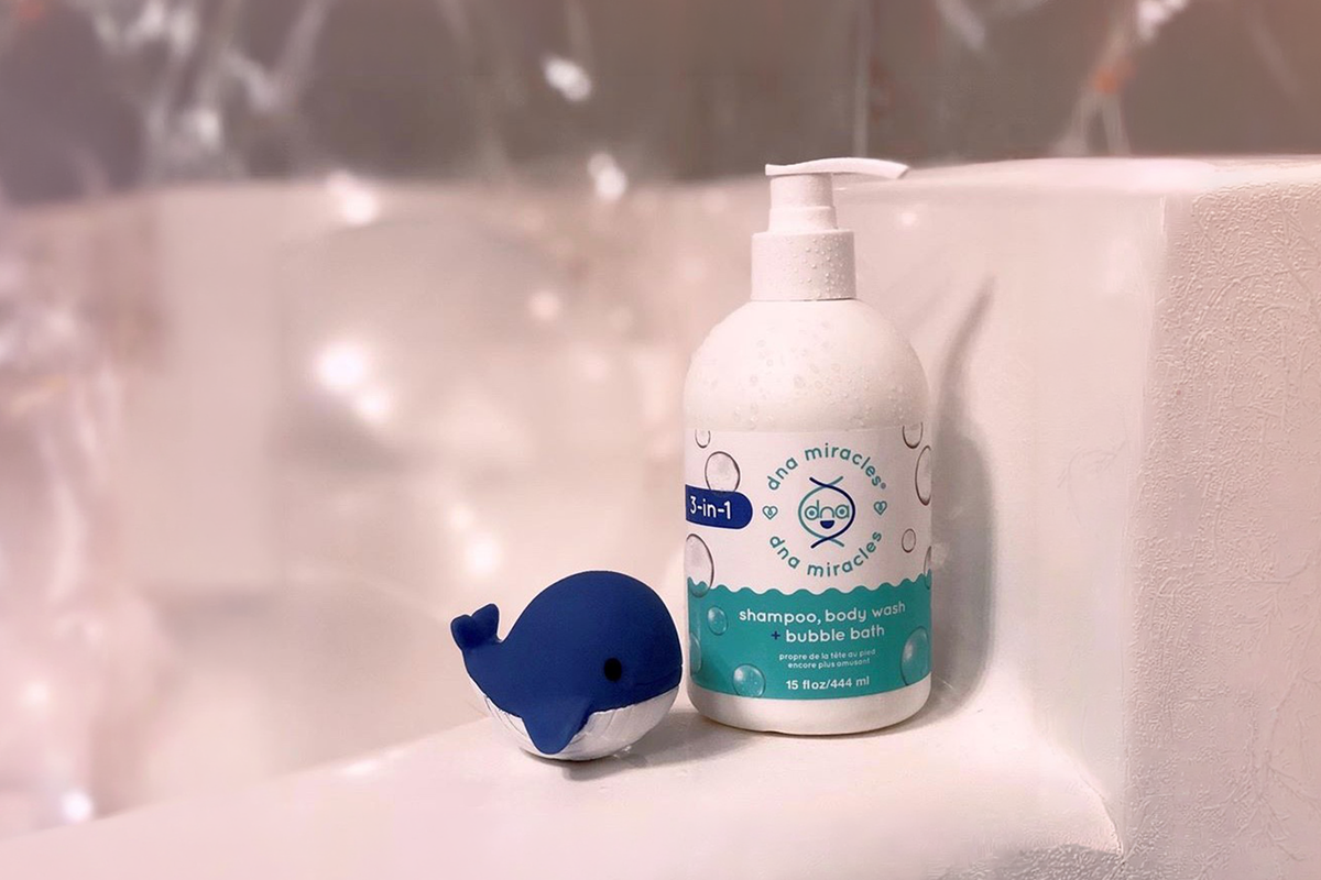 image of DNA Miracles 3-in-1 Shampoo, Body Wash + Bubble Bath