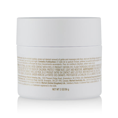 Lumière de Vie Renewal Gelée (Astaxanthin Treatment) back of product jar.
