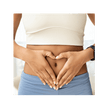 image of person with hands over stomach