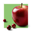 image of a red apple with cranberries