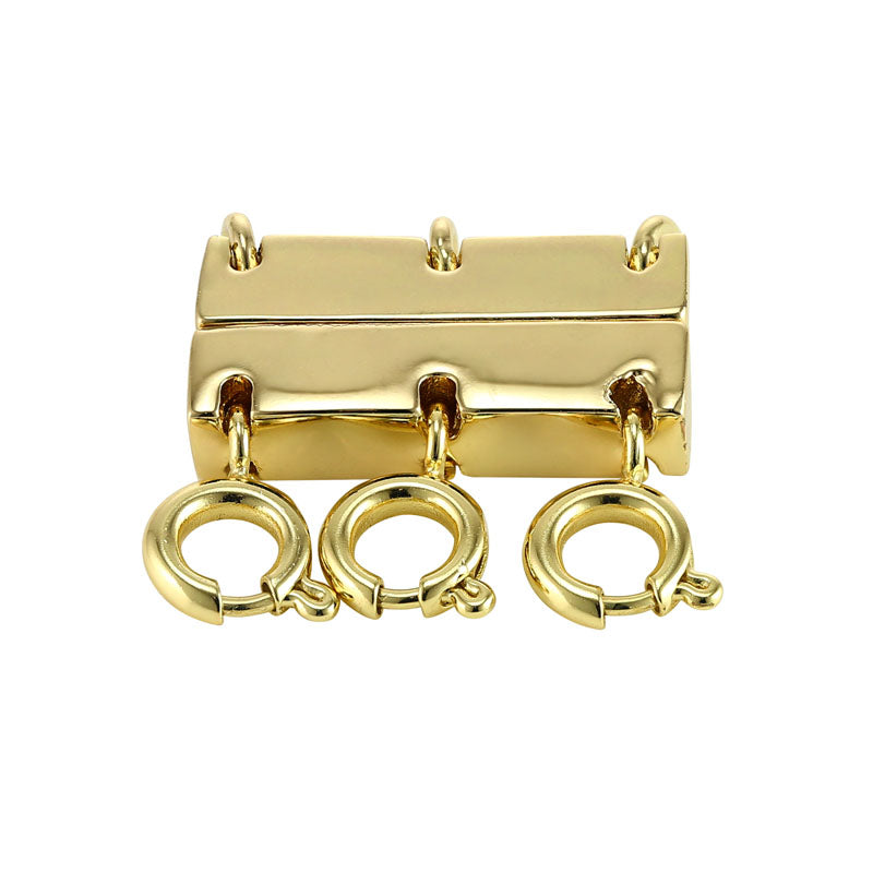 Layered MAGNETIC LAYERING CLASP shown in gold