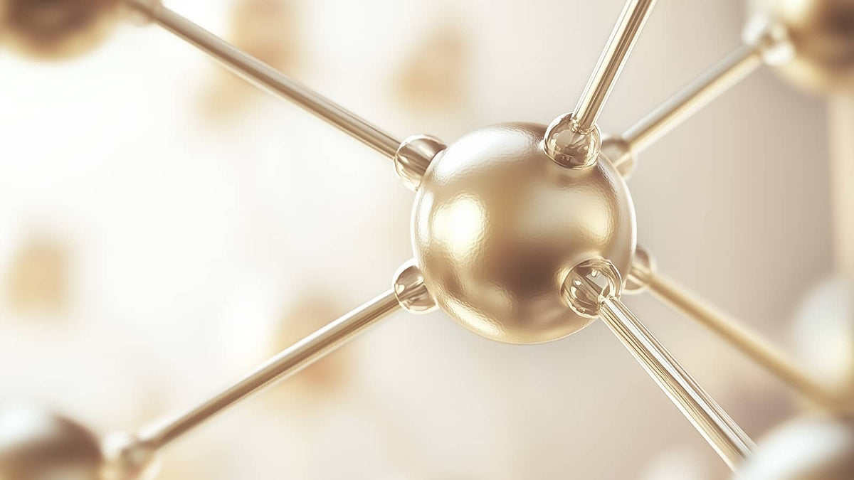 image of gold sphere