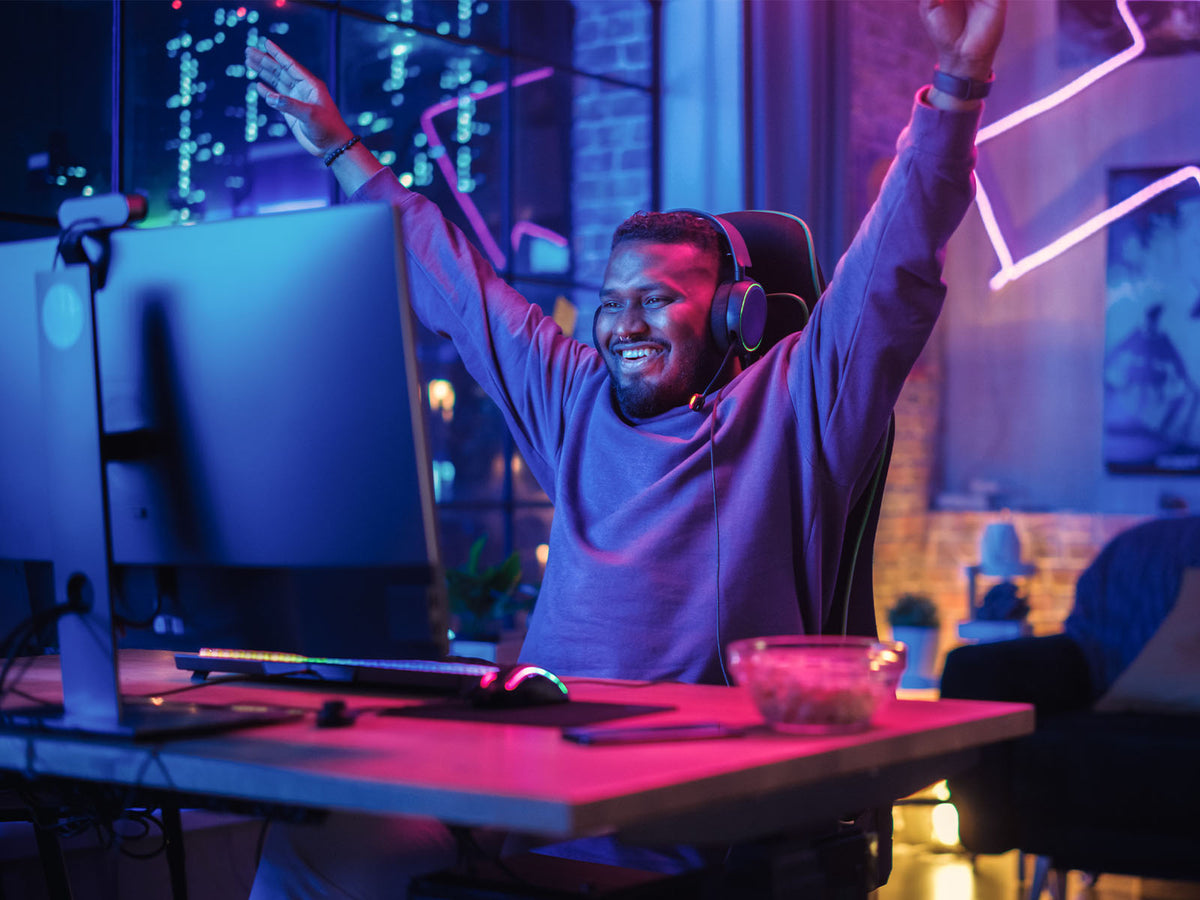 Image of person working energetically