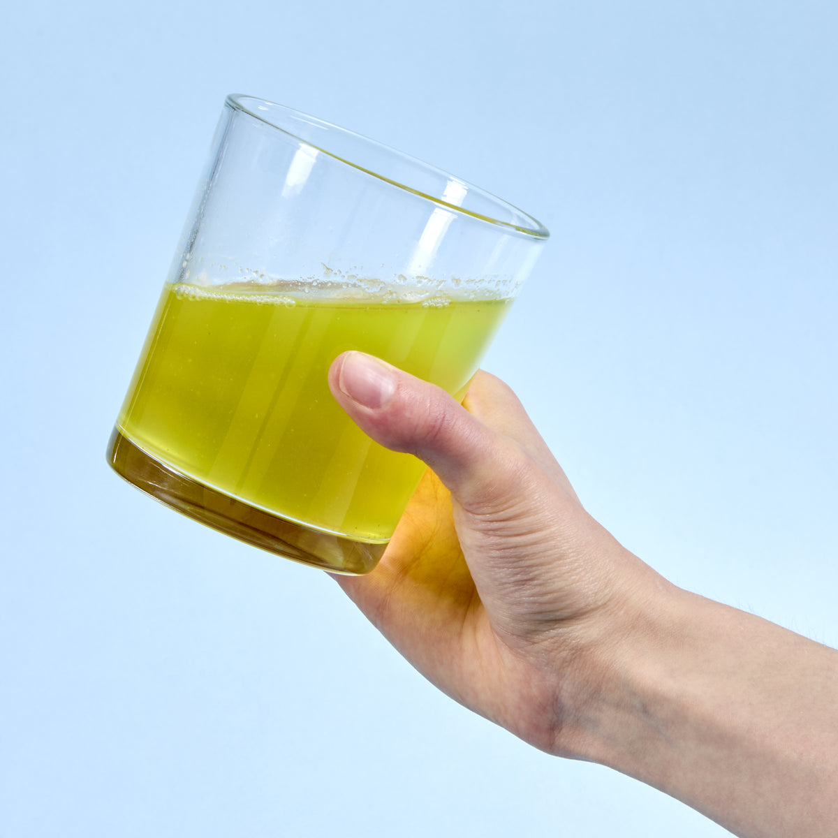 image of person getting ready to drink 