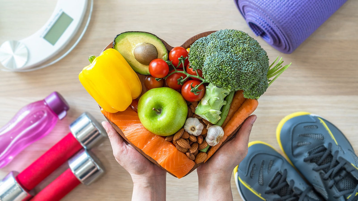 image of different foods that are beneficial for heart health