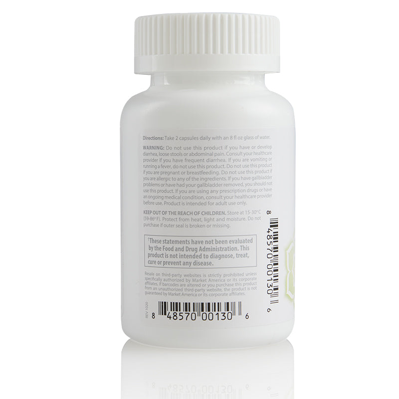 NutriClean HepatoCleanse (Liver Support Formula) back of bottle