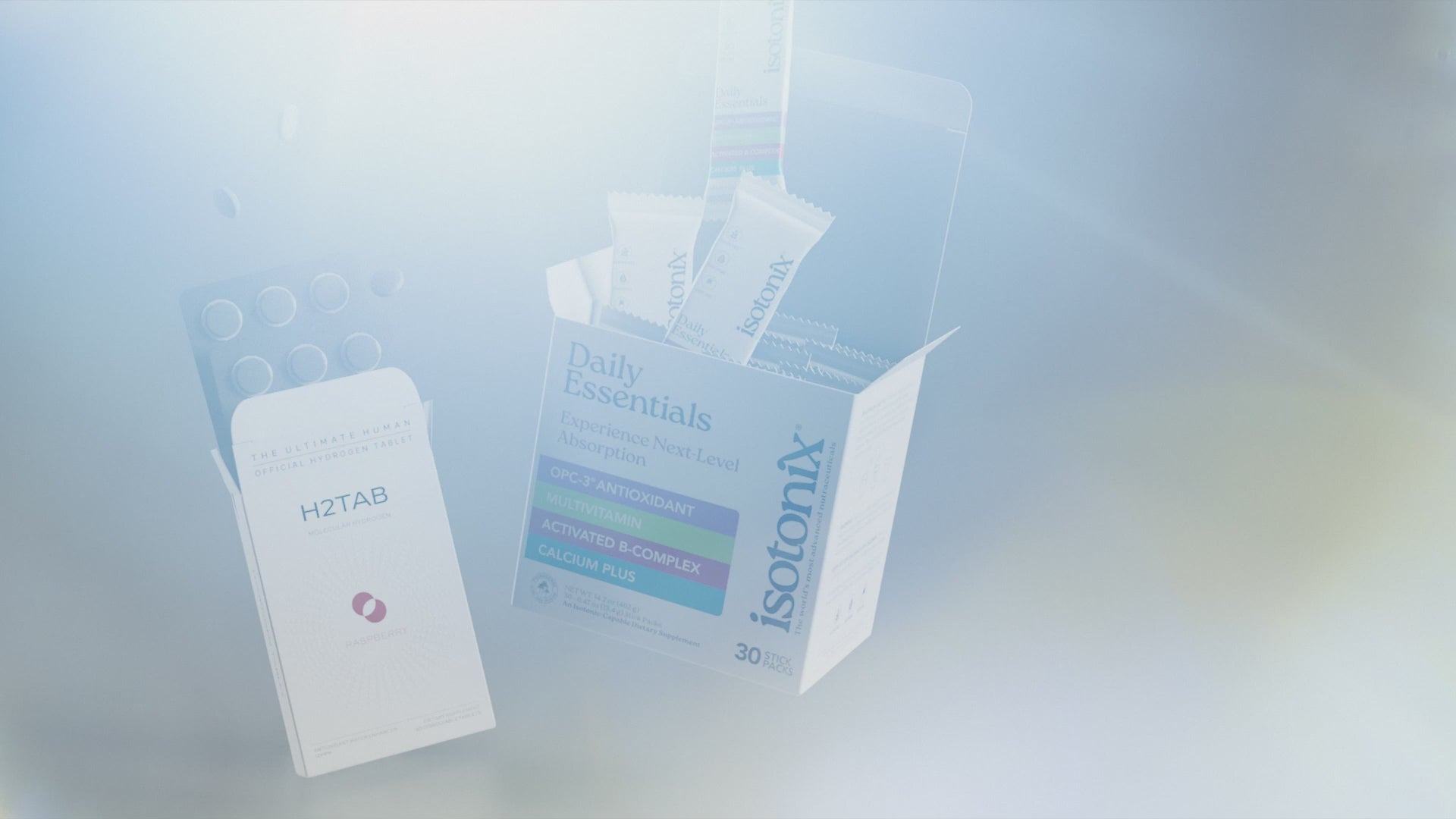 image of H2Tab and Isotonix Daily Essentials Box